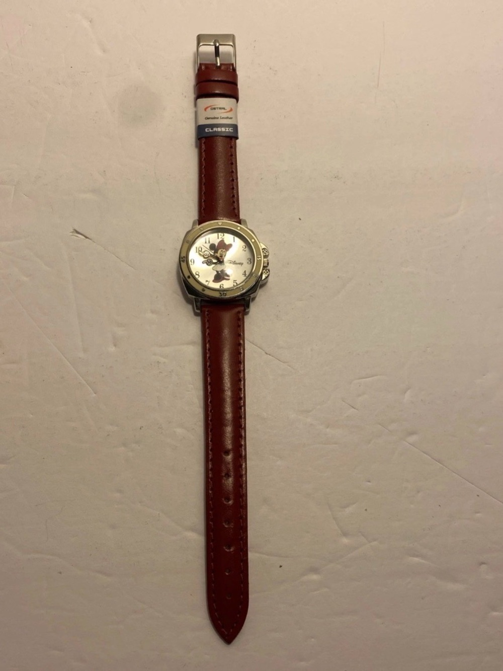 Vintage Disney Minnie Mouse Watch Accutime Singapore Movement New Band/Battery
